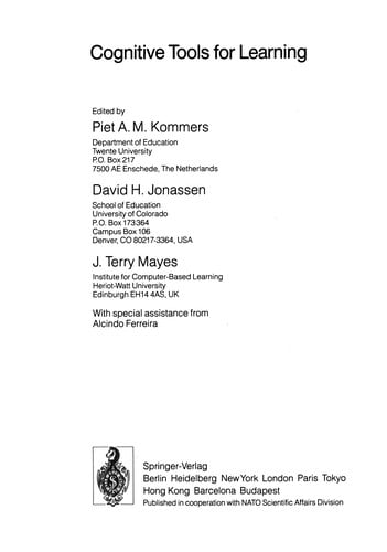 Cognitive Tools for Learning