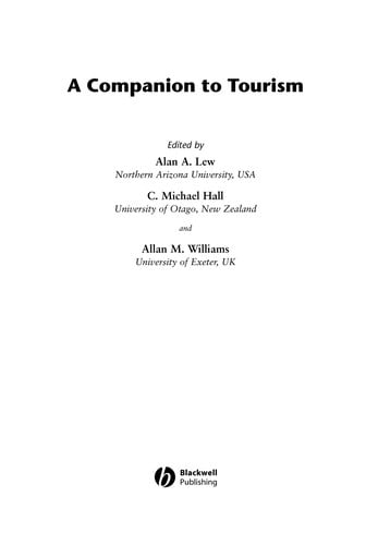 COMPANION TO TOURISM; ED. BY ALAN A. LEW