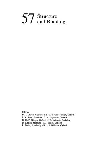 Structure and bonding