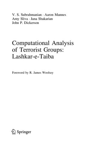 Computational Analysis of Terrorist Groups: Lashkar-e-Taiba