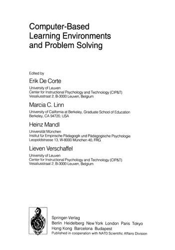 Computer-based learning environments and problem solving