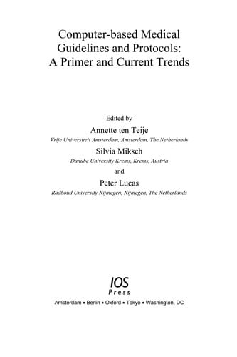 Computer-based medical guidelines and protocols