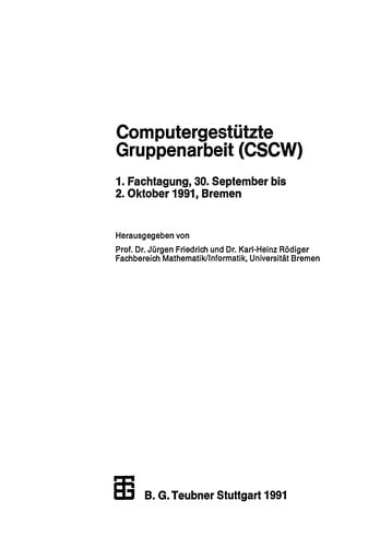 Computergestützte Gruppenarbeit (CSCW)