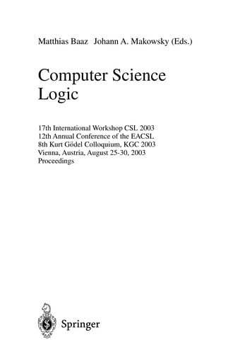 Computer science logic