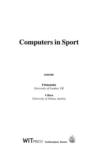 Computers in sport