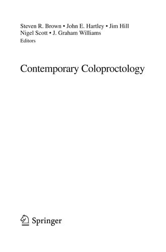 Contemporary Coloproctology