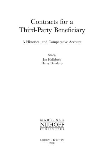 Contracts for a third-party beneficiary