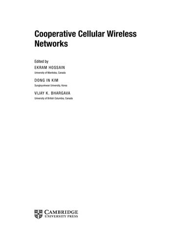 Cooperative cellular wireless networks