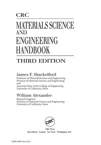 CRC materials science and engineering handbook