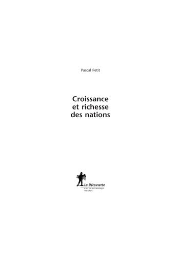 Croissance et richesse des nations
