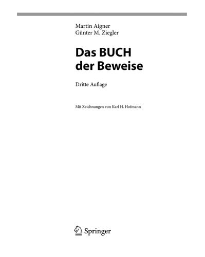 Das Buch der Beweise