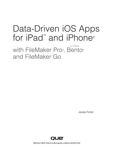Data-driven iOS apps for iPad and iPhone