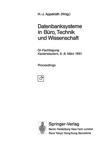 Datenbanksysteme in Büro, Technik und Wissenschaft