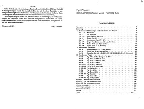 Denkmaler altgriechischer musik. sammlung, ubertragung und erlauterung aller fragmente und falschungen