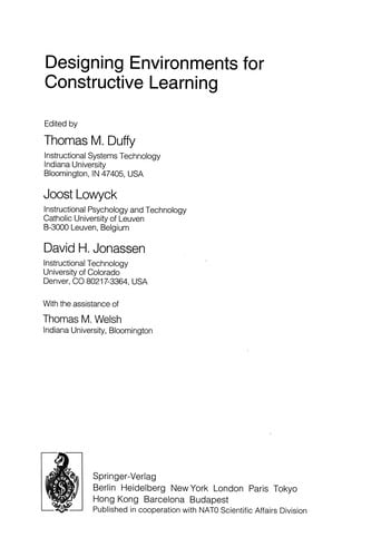 Designing Environments for Constructive Learning