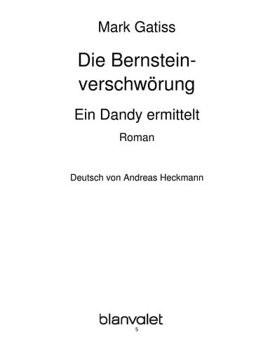Die Bernsteinverschwörung