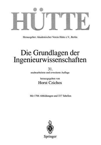 Die Grundlagen der Ingenieurwissenschaften