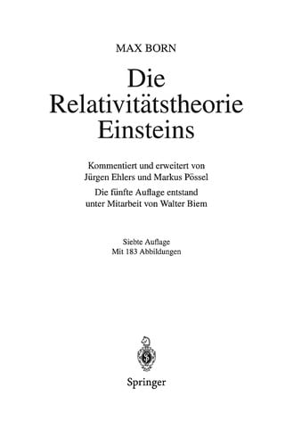 Die Relativitätstheorie Einsteins