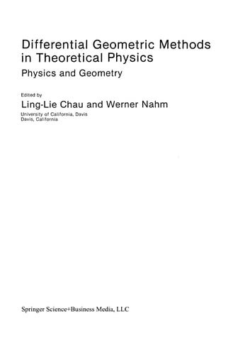 Differential Geometric Methods in Theoretical Physics