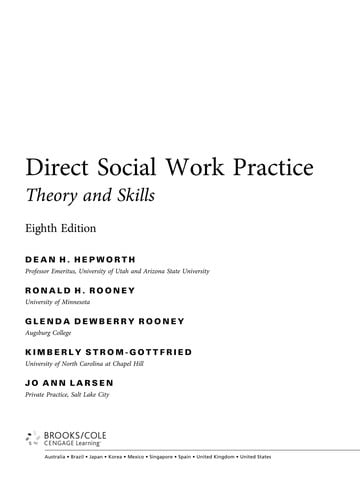 Direct social work practice