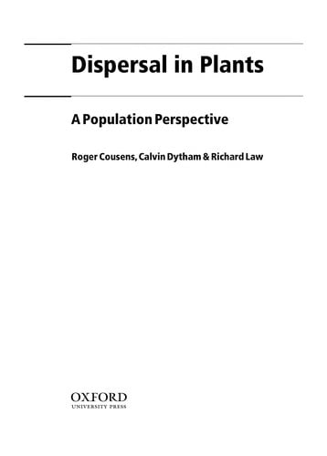 Dispersal in plants