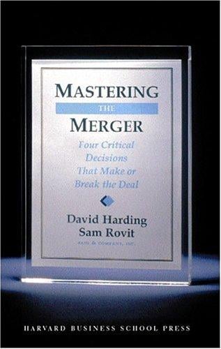 Mastering the merger