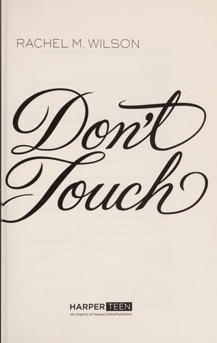 Don't touch
