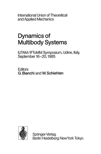 Dynamics of Multibody Systems