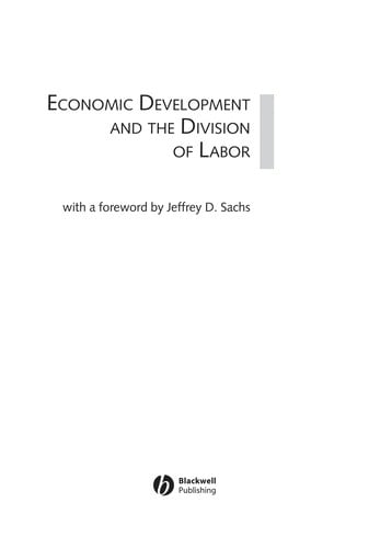 Economic development and the division of labor