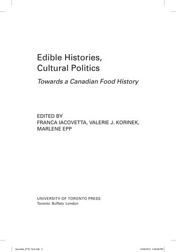 Edible histories, cultural politics