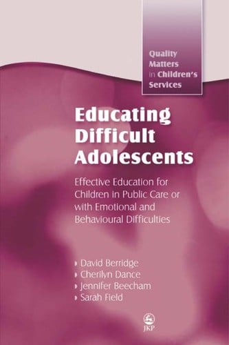 Educating difficult adolescents