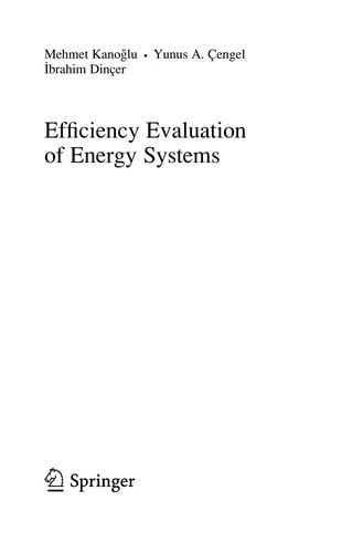 Efficiency evaluation of energy systems