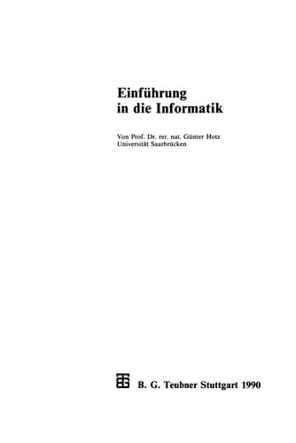 Einführung in die Informatik