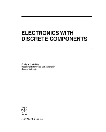 Electronics with discrete components