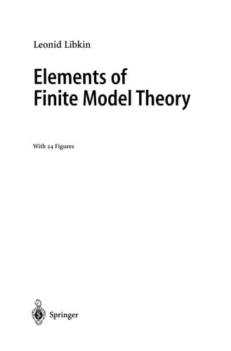 Elements of Finite Model Theory