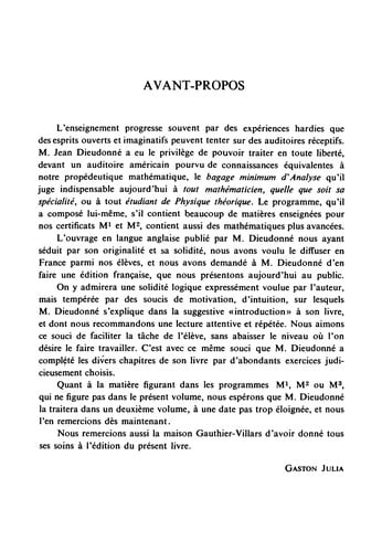 Éléments d'analyse