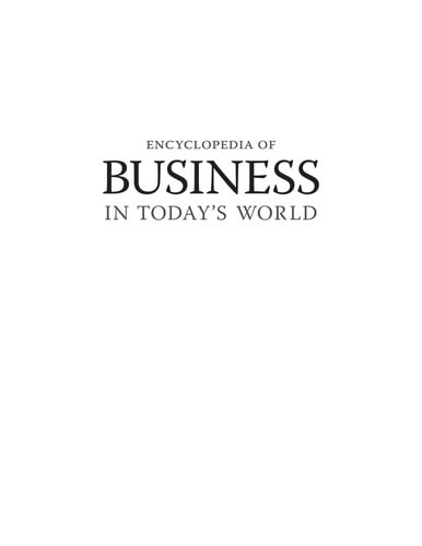 Encyclopedia of business in today's world