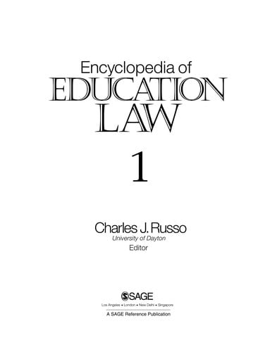 Encyclopedia of education law