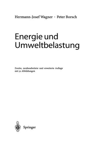 Energie und Umweltbelastung