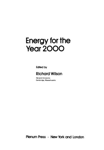 Energy for the Year 2000