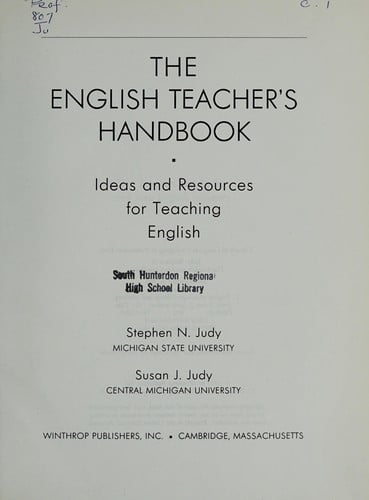 The English teacher's handbook