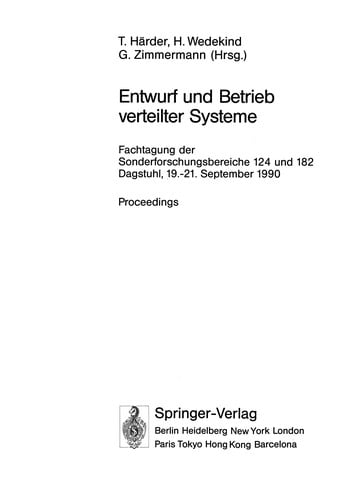 Entwurf und Betrieb verteilter Systeme