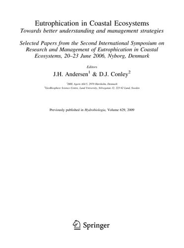 Eutrophication in Coastal Ecosystems