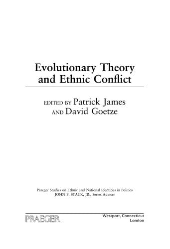 Evolutionary theory and ethnic conflict