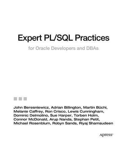 Expert PL/SQL practices