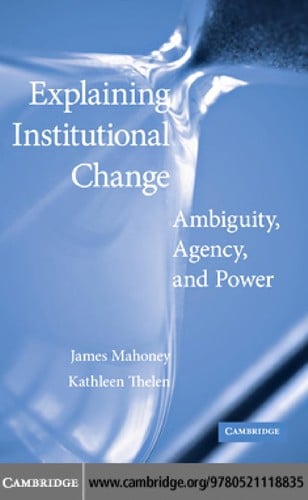Explaining institutional change