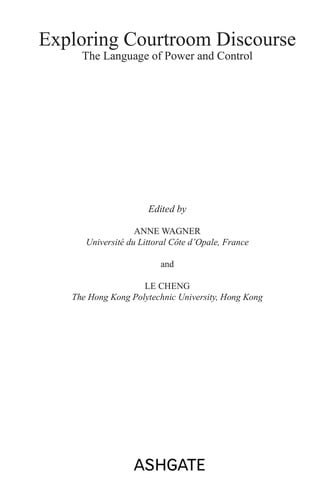 Exploring courtroom discourse