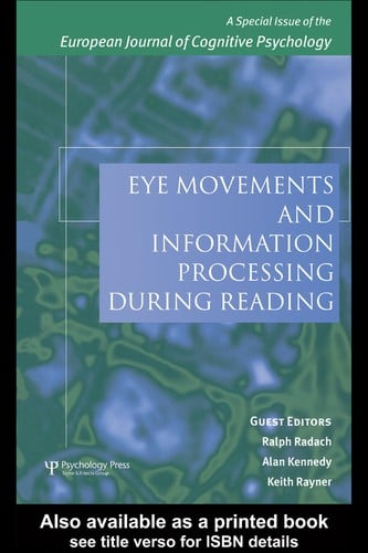 Eye movements and information processing during reading