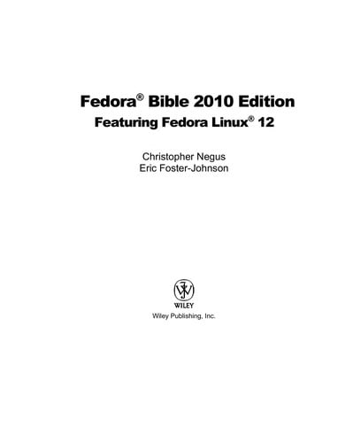 Fedora® bible