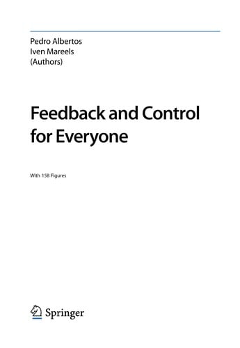 Feedback and Control for Everyone